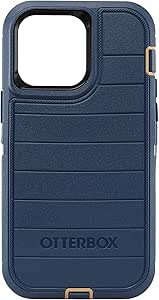 OtterBox Defender Pro Series Screenless Edition Case and Holster for iPhone 14 Pro Max (ONLY) (Blue Suede Shoes)