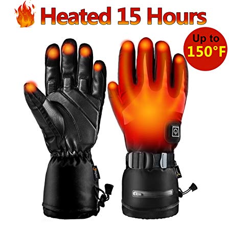 Begleri Heated Gloves for Men Women,Rechargeable 3.7V 7000mAh Battery,Electric Heated Gloves Heated 15 Hours for Skiing Walking Hiking Climbing Driving Cold Weather Gloves