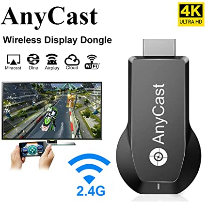 Anycast HDMI Wireless Display Adapter WiFi 1080P 4K M2 Plus Mobile Screen Mirroring Receiver Dongle for iOS&Android to TV Projector Support Miracast Airplay DLNA