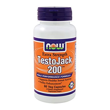 NOW Foods - Testo Jack 200(Tm) 60 Vcaps (Pack of 2)