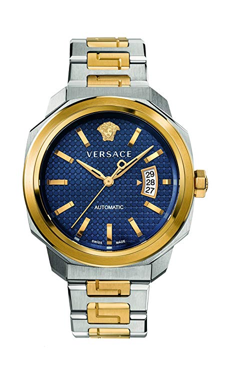 Versace Men's 'Dylos' Automatic Stainless Steel Casual Watch, Color:Two Tone (Model: VAG030016)