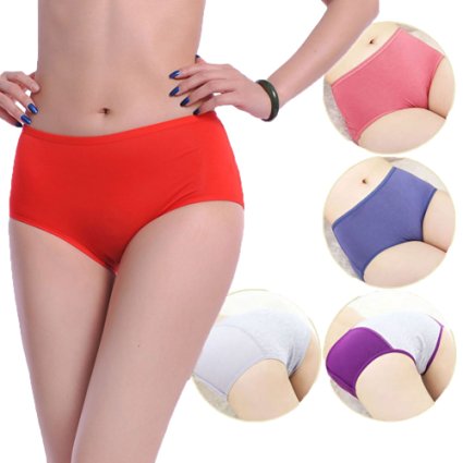 Bamboo Viscose Fiber Brief Menstrual Leakproof Panties Multi Pack Size 4-10