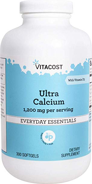 Vitacost Ultra Calcium 1200 mg with Vitamin D3 700 IU per serving -- 300 Softgels