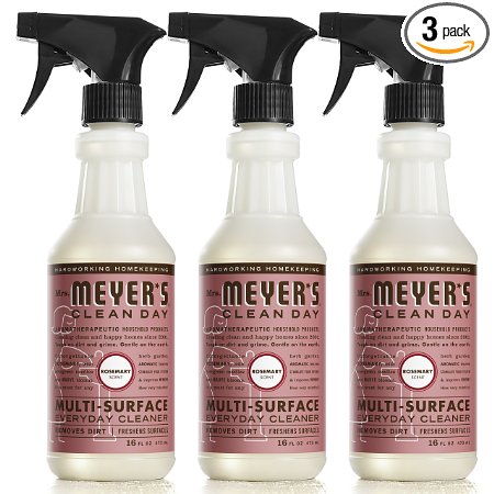 Mrs. Meyer's Multi-Surface Everyday Cleaner, Rosemary, 16 Fluid Ounce (Pack of 3)