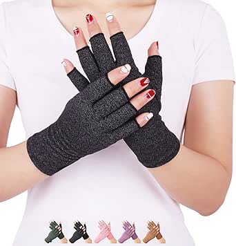 DISUPPO Gants de Compression Arthritique, Mitaine pour Soulager la Douleur et la Fatigue des Mains et Favoriser la Guérison Gants Arthrose Convient pour Hommes et Femmes