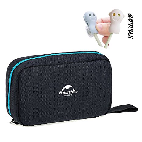 Toiletry Bag, Compact Toiletry Bag Large Storage Capacity with Hanging Hook, Waterproof Travel Organizer and Storage as Bathroom Accessories For Men & Women (Night Black)