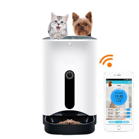 GemPet SmartFeeder, Automatic Pet Feeder controlled With Your Iphone,Andriod or other smart devices.
