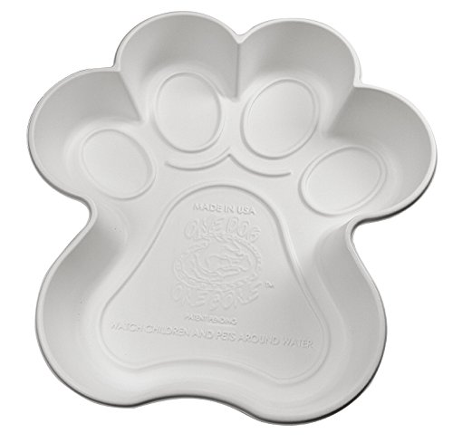 One Dog One Bone Paw Shaped Play Pool for Dogs, White