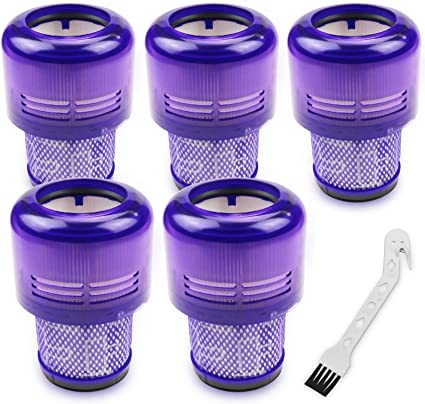 5 Pack V11 Replacement Filters Compatible with V11 Torque Drive Cordless Vacuum Cleaner V11 Animal Cordless Vacuum Cleaner, Replacement Part # 970013-02