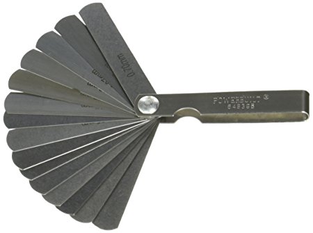 Powerbuilt 648395 15 Blade Metric Feeler Gauge