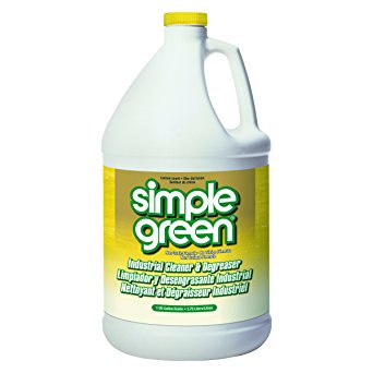 Simple Green 14010 Industrial Cleaner & Degreaser, Concentrated, Lemon, 1 gal Bottle