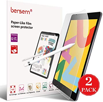 2 Pack Screen Protector for iPad 10.2 2019 (7th Gen), Paperlike iPad 10.2 2019 Anti Glare Matte Screen Protector (2 Pack) with Easy Installation Kit iPad 10.2 Paperlike Write and Draw Like on Paper