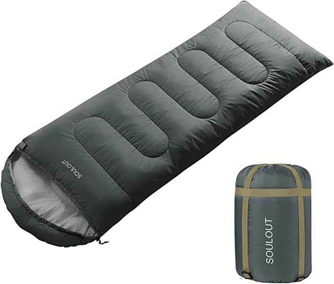 Sleeping Bag,3-4 Seasons Warm Cold Weather Lightweight, Portable, Waterproof Sleeping Bag with Compression Sack for Adults & Kids - Indoor & Outdoor: Camping, Backpacking, Hiking