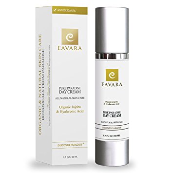 Organic Daily Facial Moisturizer Day Cream with Collagen Peptides and Hyaluronic Acid Anti Aging Moisturizing Face Lotion For Women And Men Paraben Free for Anti Wrinkle Skin with Shea and Jojoba