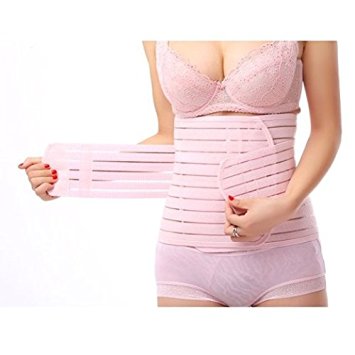 Healthcom Women's Waist Trimmer Belt Comfortable Elastic Postpartum Abdomen Recovery Belt Maternity Supports Belt Shaper Slimer Wrapper(Size:M)