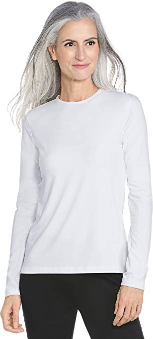 Coolibar UPF 50  Women's Long Sleeve Everyday T-Shirt - Sun Protective