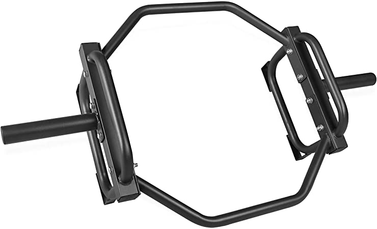 CAP Barbell Olympic Trap Bar, Hex Bar, Shrug Bar, Deadlift Bar, Black