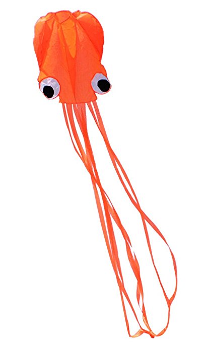 Kites, PYRUS Octopus Kite with Colorful Long Tails for Kids(Random Color)