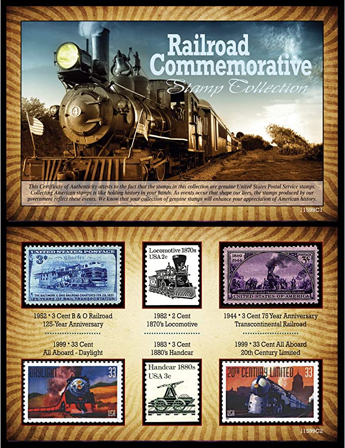 Railroad Commemorative Stamp Collection