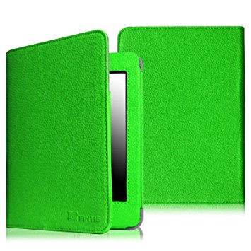 Fintie Folio Case for Kindle 7th Gen - Slim Fit Protective Leather Cover for Amazon Kindle 6" Glare Free Touchscreen Display (7th Generation 2014 Model), Green