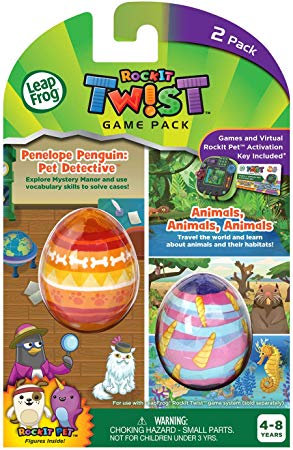 LeapFrog RockIt Twist Dual Game Pack: Penelope Penguin: Pet Detective and Animals, Animals, Animals