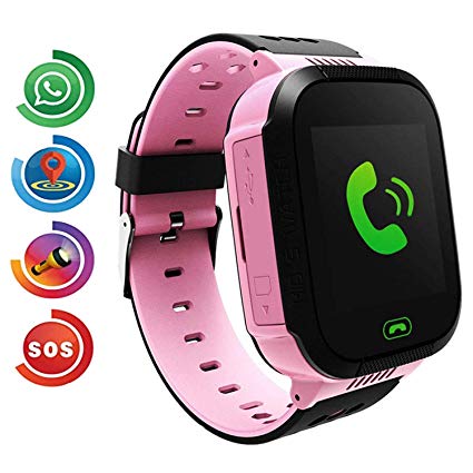 Benobby Kids Smart Watch Phone for Boys Girls Children GPS Touch Phone Wrist Watch with 1.44"Touch Screen & Anti-Lost SOS Call GPS LBS Locator Smartwatches for Kids Gift, Compatible with iOS & Android