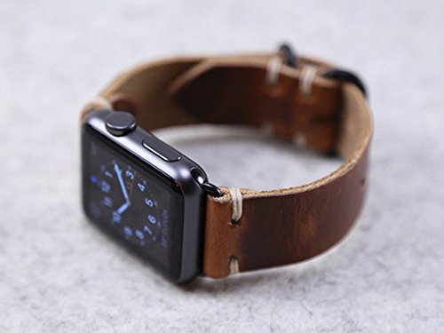Horween Leather Apple Watch Band // English Tan Dublin Leather