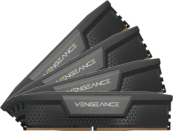 CORSAIR VENGEANCE DDR5 RAM 128GB (4x32GB) 5600MHz CL40 Intel XMP iCUE Compatible Computer Memory - Black (CMK128GX5M4B5600C40)