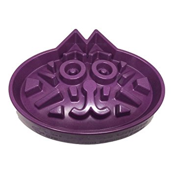 Cat Bowl - Large Slow Feed Bowl Designed By Feline Veterinarians - Prevents Cat Overeating - Interactive Puzzle Feeder Made From Non Toxic Bamboo - Make Your Cat Eat Naturally Slow And Healthy! (Purple)