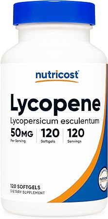 Nutricost Lycopene (50mg) 120 Capsules - Gluten Free, Non-GMO, and Vegetarian Friendly