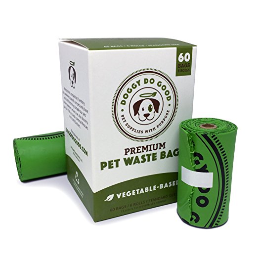 Biodegradable Poop Bags | Dog Waste Bags, Unscented, Vegetable-Based & Eco-Friendly, Premium Thickness & Leak Proof, Easy Detach & Open, Supports Rescues
