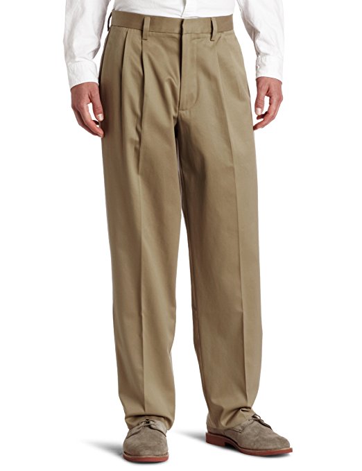 Dockers Men's Relaxed Fit Signature Khaki Pant-Pleated D4