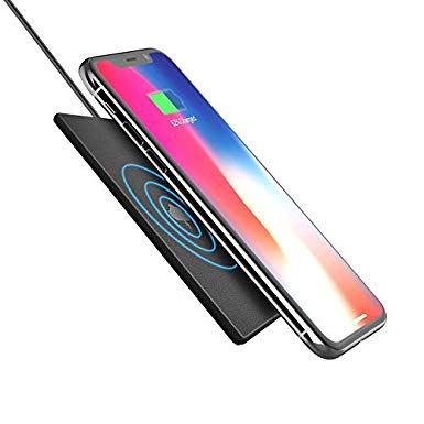 Newin Wireless Charger Compatible with iPhone X,Qi-Certified Ultra-Slim Portable Lightweight 10W Fast Wireless Charger Charging for iPhone X iPhone 8/8 Plus/Samsung Galaxy S9 S9 Plus