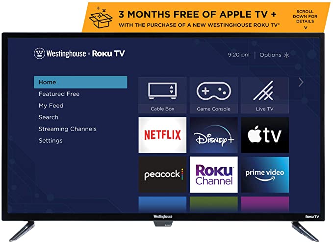 Westinghouse 32 inch Roku HD LED Smart TV