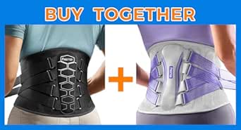 FREETOO Back Brace for Men Medium (Waist: 33.4～40.5 Inch)   Back Brace for Women Size Medium (Waist: 31.5" - 39.4")