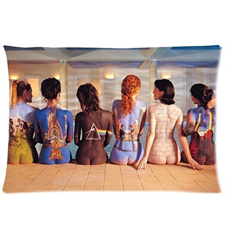 Home Pillow Art Fanous England Rock Band Pink Floyd Naked Woman Custom Throw Pillowcase Rectangle Pillow Case Cover Standard Size 20X30 Inches (Two Sides)