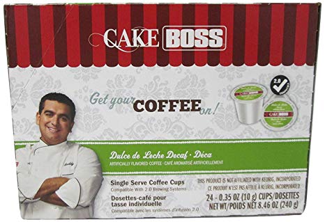 Cake Boss Coffee, Dulce De Leche DECAF, 24 Count