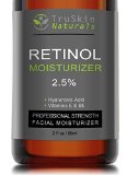 BEST ORGANIC Retinol Face Cream MOISTURIZER to Reduce Wrinkles - 25 Vitamin A  Hyaluronic Acid Vitamin E B5 Jojoba Green Tea - Best with TruSkin Naturals Vitamin C Anti-Aging Skincare Serum