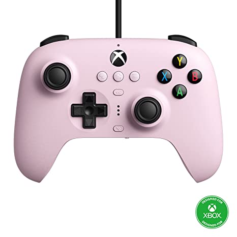 8Bitdo Ultimate Wired Controller for Xbox Series X, Xbox Series S, Xbox One, Windows 10 & Windows 11 - Officially Licensed (Pastel Pink)