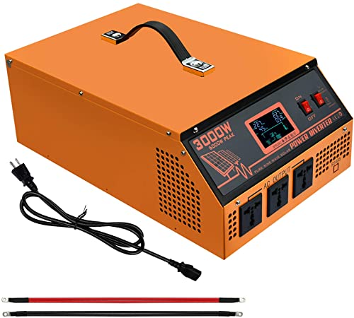 ECO-WORTHY All-in-one Solar Charger Inverter Built in 3000W 24V Pure Sine Wave Power Inverter and 50A Solar Controller for Off-Grid System