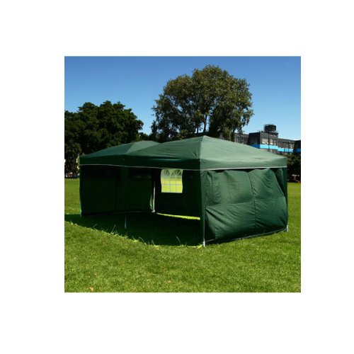Palm Springs 10 x 20 Pop-up GREEN Canopy w/ 6 Side Walls EZ to set up
