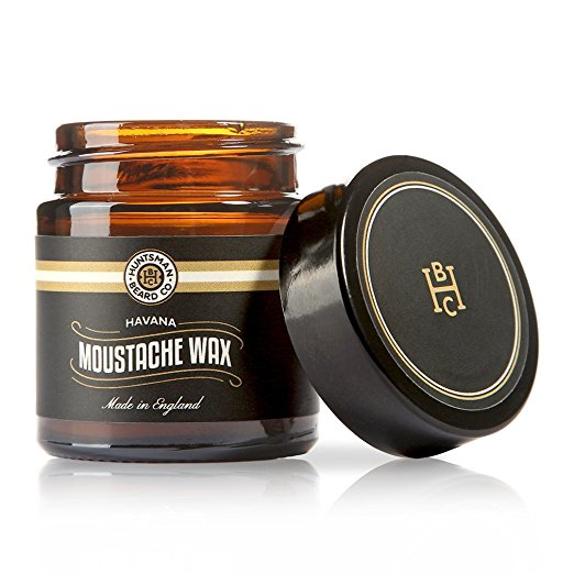 Moustache Wax, Havana Blend, All Natural, 30ml - 8 Premium Waxes, Butters & Oils Blended Into a Tash Taming Concoction - Medium Hold
