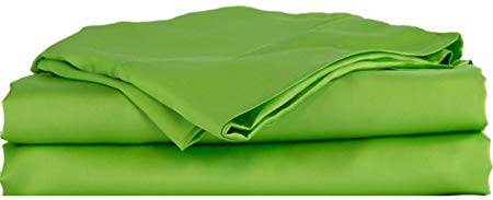 Hotel Sheets Direct Bamboo Bed Sheet Set 100% Viscose from Bamboo Sheet Set (King, Green)