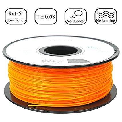 PRILINE PLA-1KG 1.75 3D Printer Filament, Dimensional Accuracy  /- 0.03 mm, 1kg Spool, 1.75 mm, Orange (Pantone Code:1375C)