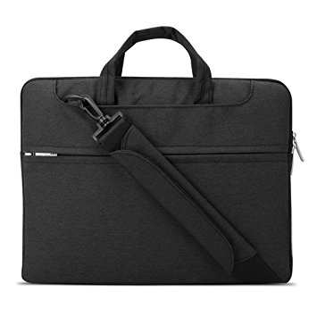 Vanwalk 13.3 inch Waterproof Nylon Oxford Laptop Briefcase Carry Messenger & Shoulder Bags Pouch Sleeve For 10-13.3 Inch Laptop / Tablet / Notebook / Macbook Pro/Air (Black)