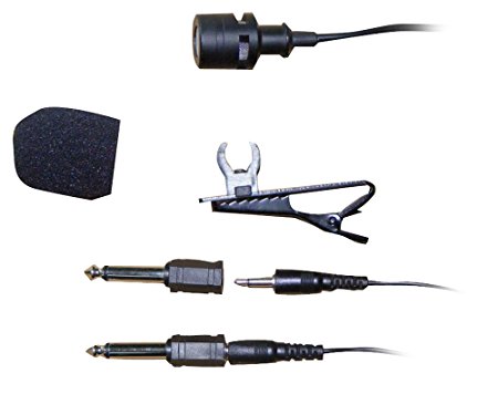 Pyle-Pro PLM3 Wired Lavalier 3.5mm/ 1/4'' Uni-Directional Microphone