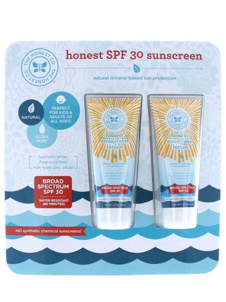 The Honest Company Honest Sunscreen Lotion SPF 30 2-pack 3.0oz