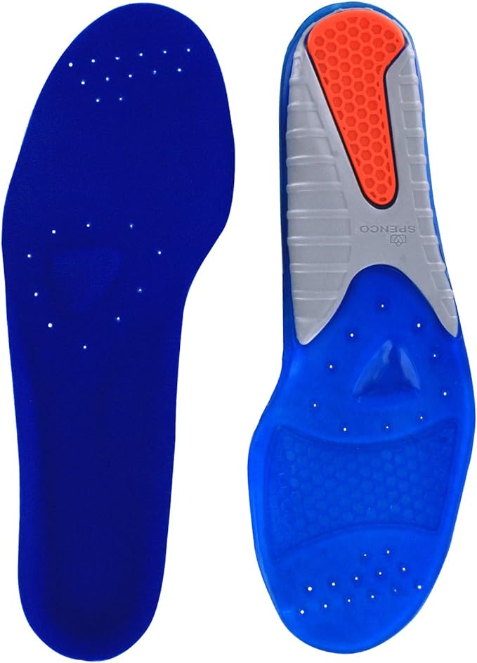 Spenco Gel Comfort Shoe Insole with Cushioning and Support, Women's 11-12.5/Men's 10-11.5