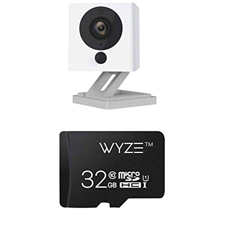 Wyze Cam v2 1080p HD Wireless Smart Home Camera Night Vision, 2-Way Audio, Free Cloud iOS Android   Wyze Labs Expandable Storage 32GB MicroSDHC Card Class 10