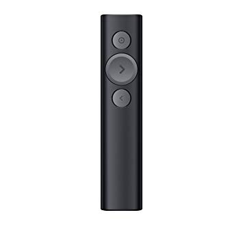 Logitech Spotlight Presentation Remote - Advanced Digital Highlighting with Bluetooth, Universal Compatibility, 30M Range and Quick Charging – Black